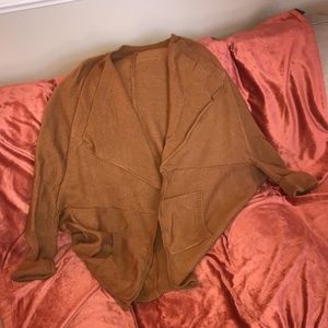 Oversized camel cardigan